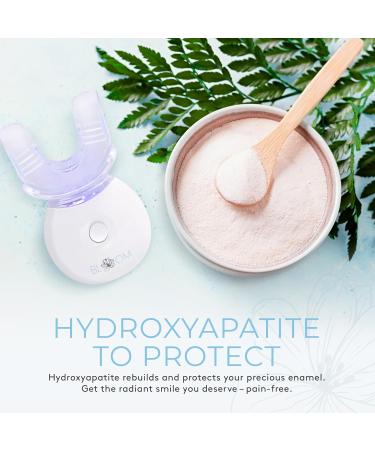 Bloom Teeth Whitening Kit | Fast Acting 35% Carbamide Peroxide Gel + 5X LED Light | Whiten Teeth in 10 Minutes | No Sensitivity with Coconut Oil & Hydroxyapatite - Buy Online on GoSupps.com