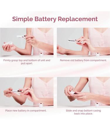 Finishing Touch Flawless Facial Hair Remover for Women - White/Rose Gold Electric Razor with LED Light - Buy Online on GoSupps.com