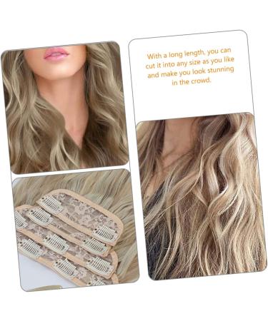 Ipetboom Hair Extension Set of Four Natural Hair Wigs Light Brown Hair Extensions Gabor Wigs for Women Curly Wig Women Hairpiece Wavy Wig Miss Curls High Temperature Wire Pad Hair - Buy Online on GoSupps.com