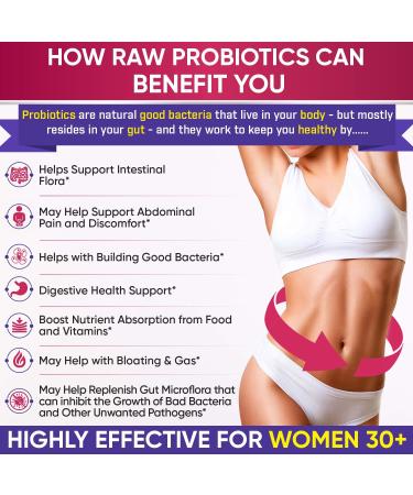 Wholesome Raw Probiotics for Women - 100 Billion CFUs  60 Capsules - Buy Online on GoSupps.com