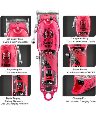 Buy Cordless Electric Hair Clippers - Men's Haircut Kit with 16 Guide Combs for Home & Salon Use - Buy Online on GoSupps.com