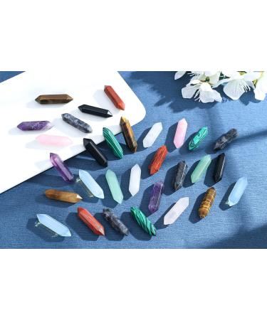 Xiannvxi 50pc Healing Crystal Stones Set | Natural Amethyst & Tiger Eye Gemstones | Chakra Healing & Meditation Decoration | Spiritual Gift - H-Multi-50pcs - Buy Online on GoSupps.com