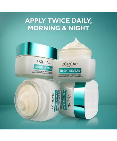 L'Oreal Paris Bright Reveal Vitamin C Glow Moisturizer Supercharged Facial Moisturizer to Brighten Skin Even Tone and Hydrate for 72HRs Includes SPF 50 Sample - Buy Online on GoSupps.com