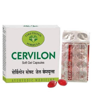 Buy AVN Cervilon Ayurvedic Herbal Soft Gel Capsules - 270 Capsules (Pack of 3) for Optimal Health | Fast International Shipping - Buy Online on GoSupps.com