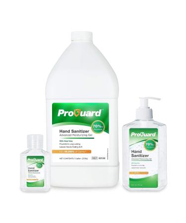 GINGI-PAK 82128-A ProGuard Hand Sanitizer Gel 70% Ethyl Alcohol | 1 Gallon | With Aloe Vera | Kills 99.999% of Germs | Fast Drying Formula - Buy Online on GoSupps.com