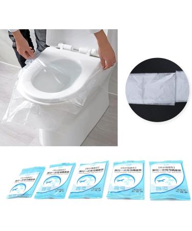 50pcs Disposable Plastic Toilet Seat Cover Waterproof Portable Paper Toilet Seat Covers Travel Accessories - Buy Online on GoSupps.com