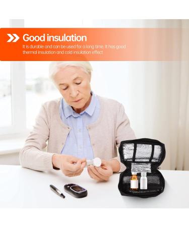 DOITOOL Black Insulin Pen Carrying Case - Portable Medical Cooler Bag for Diabetes Medication - Buy Online on GoSupps.com