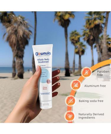 Deodorant for Women & Men 3.5 OZ Whole Body Deodorant Invisibel Cream Aluminum Free 48 Hour Protection Citrus Breeze - Buy Online on GoSupps.com