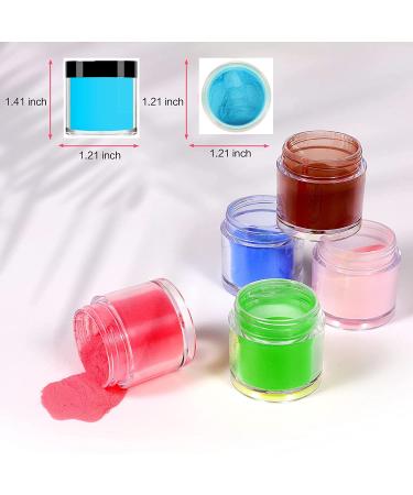 24 Colors Acrylic Powder Nail Art Set - DIY 3D Manicure, UV Gel Compatible - Buy Online on GoSupps.com