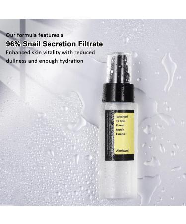 Snail Essence Duo - Snail Mucin 96 Essence with Snail Mucin 92 Cream Hydrating Serum For Face Skincare Set - Buy Online on GoSupps.com