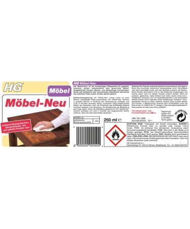 HG Furniture Maintenance for Dark Wood - Clean Repair & Protect Wooden Surfaces (250ml) - Buy Online on GoSupps.com