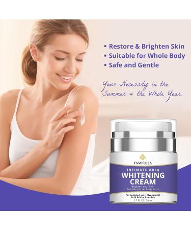 FAMIROSA Dark Spot Corrector for Face and Body: Dark Dpot Remover for Intimate Areas Neck Underarms Elbows Knees Bikini - Rapid Tone Repair Cream 1.7 fl oz (50ml) - Buy Online on GoSupps.com