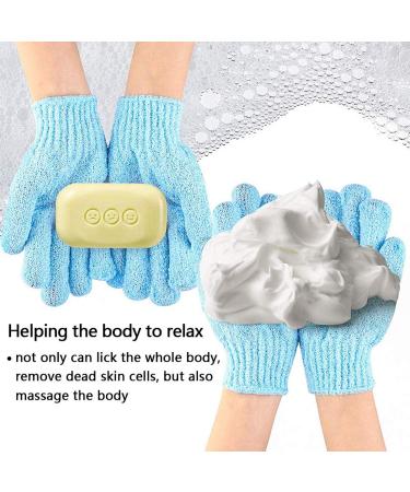 Betoy Peeling Gloves - 7 Pairs (14 Pieces) Double-Sided Shower & Cleaning - Remove Dead Skin Cells in 7 Colors | International Shipping - Buy Online on GoSupps.com