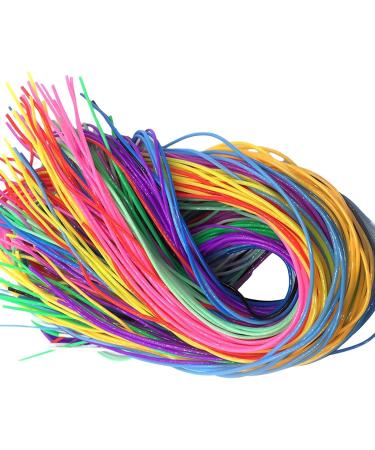 Colorful Hair Strings - Hair Tinsel Extensions Hair Thread Yarn Braiding Wire Ribbon | 96 Colorful Plastiic Braided Hip Hop Headband Braided Rope Braiding Hair Tie for Girls Braids Hair Styl - Buy Online on GoSupps.com