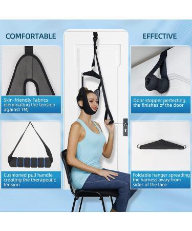 Portable Cervical Neck Traction Device for Pain Relief - Over-The-Door Neck Stretcher for Home Physical Therapy - Buy Online on GoSupps.com