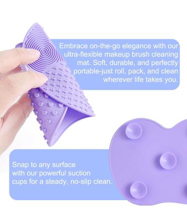 Sibba Makeup Brush Cleaner Mat & Silicone Cleaning Sponge Set | Efficient Brush Cleaning Solution | Essential Makeup Tools for Brushes & Cosmetic Care - Buy Online on GoSupps.com