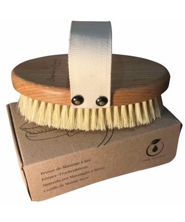 Stephanie Franck Beauty - Dry Brushing Body Brush - solid dry massage body brush - Tampico fibre & beech wood FSC 100% vegan - plastic -free - peeling and tight skin - Made in Germany - Buy Online on GoSupps.com