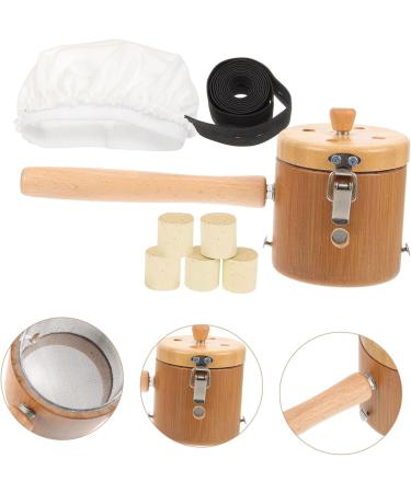 Buy Clispeed 4 Sets Moxibustion Massage Tools - Handheld Moxa Stick Container & Wood Modusing Tool for International Shipping - Buy Online on GoSupps.com