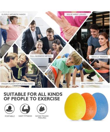 ICOUVA Gel Hand Balls - 3PCS Therapy Exercise Squeeze Balls for Arthritis, Grip Strengthening, and Stress Relief - Buy Online on GoSupps.com