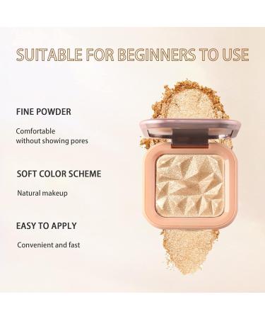 Shefave Highlighter Palette in Champagne Gold - Highly Pigmented Shimmer Colors for Long-Lasting, Lightweight Makeup - 40.00g (Pack of 1) - Buy Online on GoSupps.com