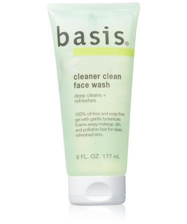 basis cleaner clean face wash 6 fl oz (177 ml)