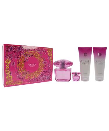 Versace Bright Crystal Absolu by Versace for Women - 4 Pc Gift Set 3oz EDP Spray 5ml EDP Spray Mini 3.4oz Shower Gel 3.4oz Body Lotion - Buy Online on GoSupps.com
