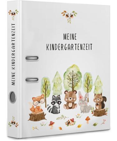 artpin Kindergarten Collection Folder A4 My Nursery Time Children's Folder Folder Nursery School for 350 Sheets Folder Forest Animals 03 O3n