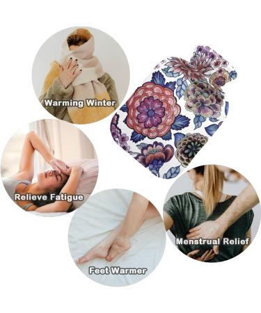 Traditional Naanle Dahlia Flowers Hot Water Bottle 2L Heating Bag for Pain Relief & Cold Therapy Handfoots Heat Therapy - Buy Online on GoSupps.com