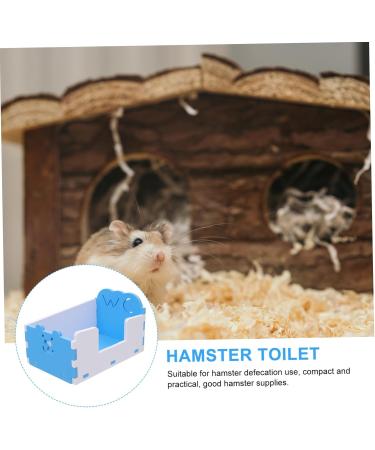 Yardwe 2 Pcs Hamster Toilet Critters Detachable Guinea Toilet Basin Chinchilla Toilet PVC Bathtub Small 15x10cmx2pcs Bluex2pcs - Buy Online on GoSupps.com