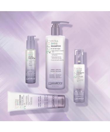 Giovanni 2chic Ultra-Shine Anti-Frizz Hair Serum - Tsubaki Seed Oil & White Tea 2.75 oz | Smooths Tames Frizz for All Hair Types - Buy Online on GoSupps.com