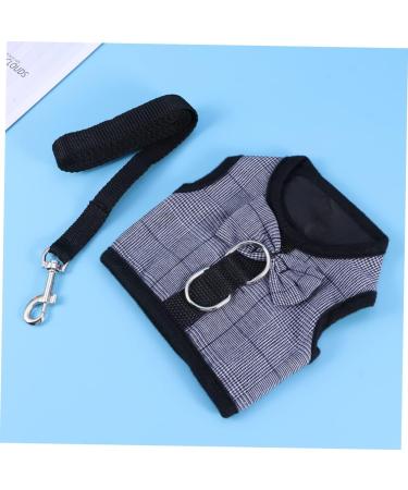 Soft Ferret & Rabbit Cable Dress with Leash - Breathable Pet Vest Guinea Pig Size 1 Black - Buy Online on GoSupps.com