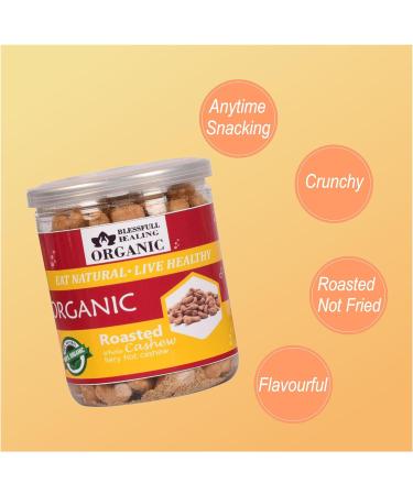 Blessfull Healing Organic Natural Vegan Fiery Hot Roasted Whole Cashew Nuts Crunchy Kaju 250 Gram - Buy Online on GoSupps.com