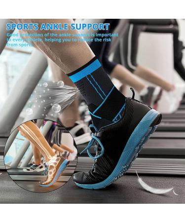 Milaiun Adjustable Ankle Bandage - Support for Weak Joints Arthritis & Sports - 1 Pair - Buy Online on GoSupps.com