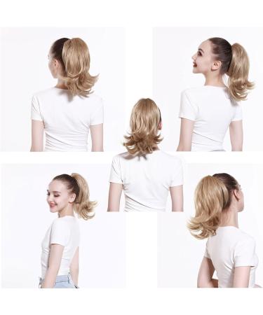Hair Extensions 12inches Women Medium Long Hair Slightly Warped Ponytail Claw Clip Style Ponytail Hair Extension Wig Curly Hair Bun Hair Pieces For Women (Color : Light Golden Brown Size : 12 inch 12 inch Light Golden Brown - Buy Online on GoSupps.com