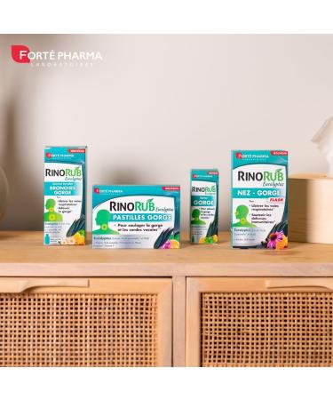 Fort Pharma - RinoRub Throat Lozenges | Throat Supplement - Sore Throat Vocal Cords | Eucalyptus Essential Oil Vitamin C Thyme Peppermint | 20 Lozenges - Buy Online on GoSupps.com