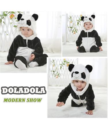 Doladola Baby Panda Hooded Romper | Toddler's Animal Onesie Jumpsuit 18-24 Months - Buy Online on GoSupps.com