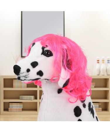 Funny Dog Wig & Cat Role Play Wig for Halloween Christmas & Parties | Pet Wigs for Small Medium & Large Dogs (Rose) - Buy Online on GoSupps.com