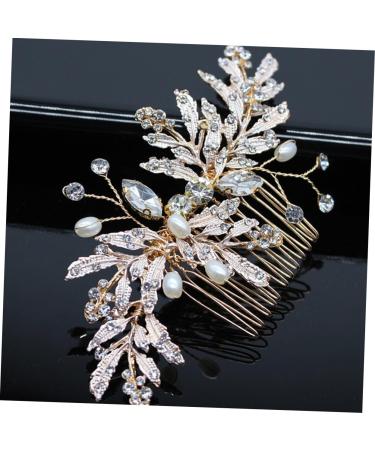 Ipetboom Hair Decorations Wedding Hair Accessories for Women Bride Headpieces for Wedding Pearl Hair Clip Hair Claw Hair Comb Rhinestone Headdress Pearl Inlaid Comb Headgear Fine - Buy Online on GoSupps.com