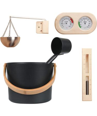 High-Quality 7L Sauna Complete Set | Premium Accessories Thermometer/Hygrometer Long-Stemmed Spoons & More - Shop Internationally - Buy Online on GoSupps.com