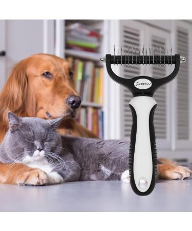 Jaswell Unterfellbr ste Dem Movement - Undercoat Brush for Dogs & Cats with Medium to Long Hair | Tangle-Free Grooming (White) - Buy Online on GoSupps.com