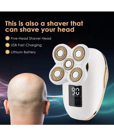 Electric Razor for Women & Men - Painless Hair Removal for Face, Body & Bald Head - Cordless Wet Dry Shaver with USB Recharge - Waterproof Bikini Trimmer - Buy Online on GoSupps.com