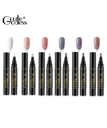 Gel Nail Polish Pen Set - 6pcs, One Step 3 in 1 Soak Off UV LED Lamp Gel Nail Kit - Buy Online on GoSupps.com