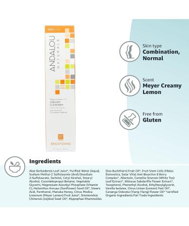 Brightening Meyer Lemon + C Creamy Cleanser - Gentle Facial Cleanser for Radiant Skin - Buy Online on GoSupps.com