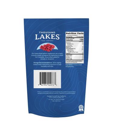 Thousand Lakes Freeze Dried Fruits - Raspberries & Strawberries 2-Pack | No Sugar Added, 100 Berries, 1.2 oz (Pack of 2) - Buy Online on GoSupps.com