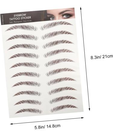 Balacoo Fake Stickers 5 Sheets Eyebrow 3d Sticker 4d Artificial Template Temporary Sticker - Buy Online on GoSupps.com