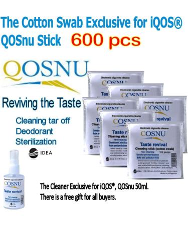 Buy Cotton Swab Exclusive for iQOS & QOSnu - 600 PCS Cleaning Sticks Fast International Shipping - Buy Online on GoSupps.com
