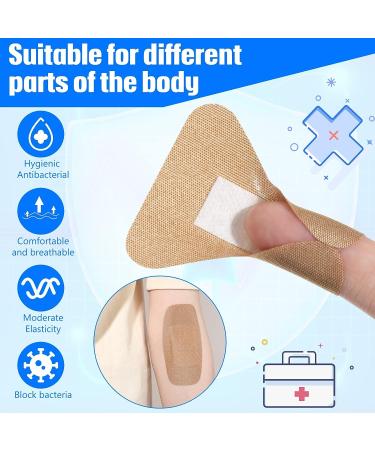 400 Pcs Flexible Fabric Adhesive Bandages - Assorted Breathable Fingertip Bandages for Family First Aid (8 Styles) - Buy Online on GoSupps.com