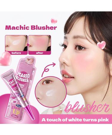  Fmzrbnih Cream blush for mature skin - Waterproof and long-lasting color-changing cream blush with a natural formula | Illuminating face makeup for cheekbones with a sculpting and contouring effect - Buy Online on GoSupps.com