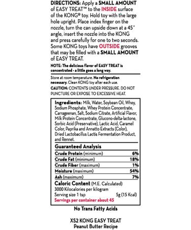 KONG Easy Treat Dog Treat Paste 8oz (2 Pack) - Peanut Butter Bacon Cheese Flavor - Buy Online on GoSupps.com