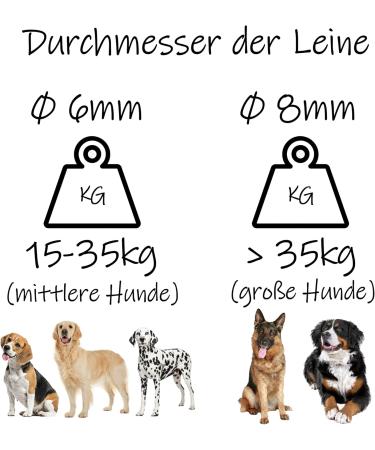 Organic Round Drag Line Leash for Dogs | 6mm 1-30m Length 20+ Colors Up to 30kg - Eco-Friendly Dog Leash Options - Buy Online on GoSupps.com